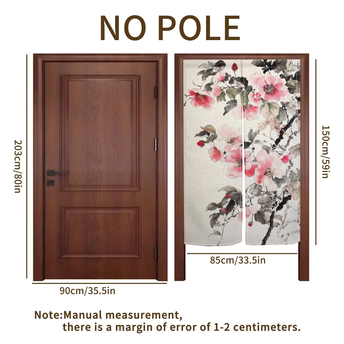 Japanese Noren Doorway Curtain (Pink02)