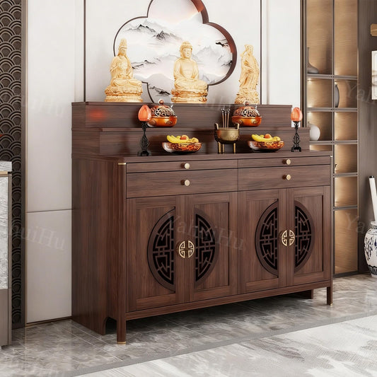 Personal Shrine Altar Table (Cherry / 61"Lx23.6"Wx50"H)