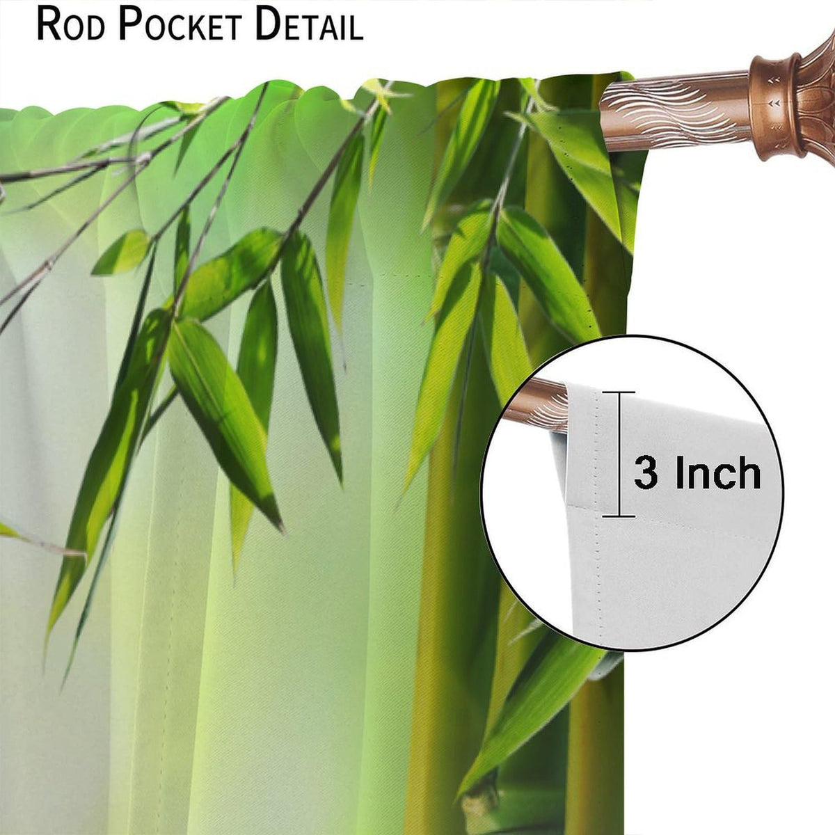 Zen Garden Curtains (21"W x 54"L (Pack of 2) / Style)