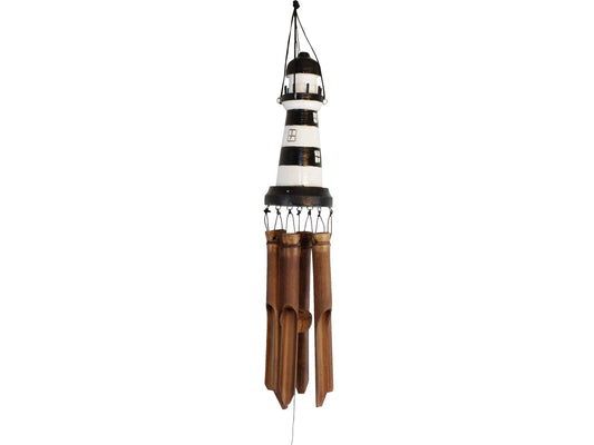 Gifts Bamboo Wind Chime (8 Inch Lighthouse)