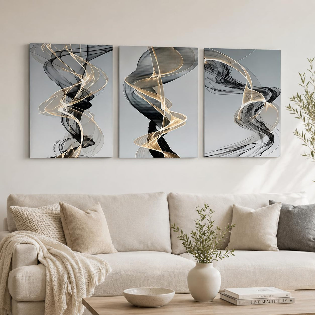 3 Piece Wall Art 16 x 20 Inches (Melody)