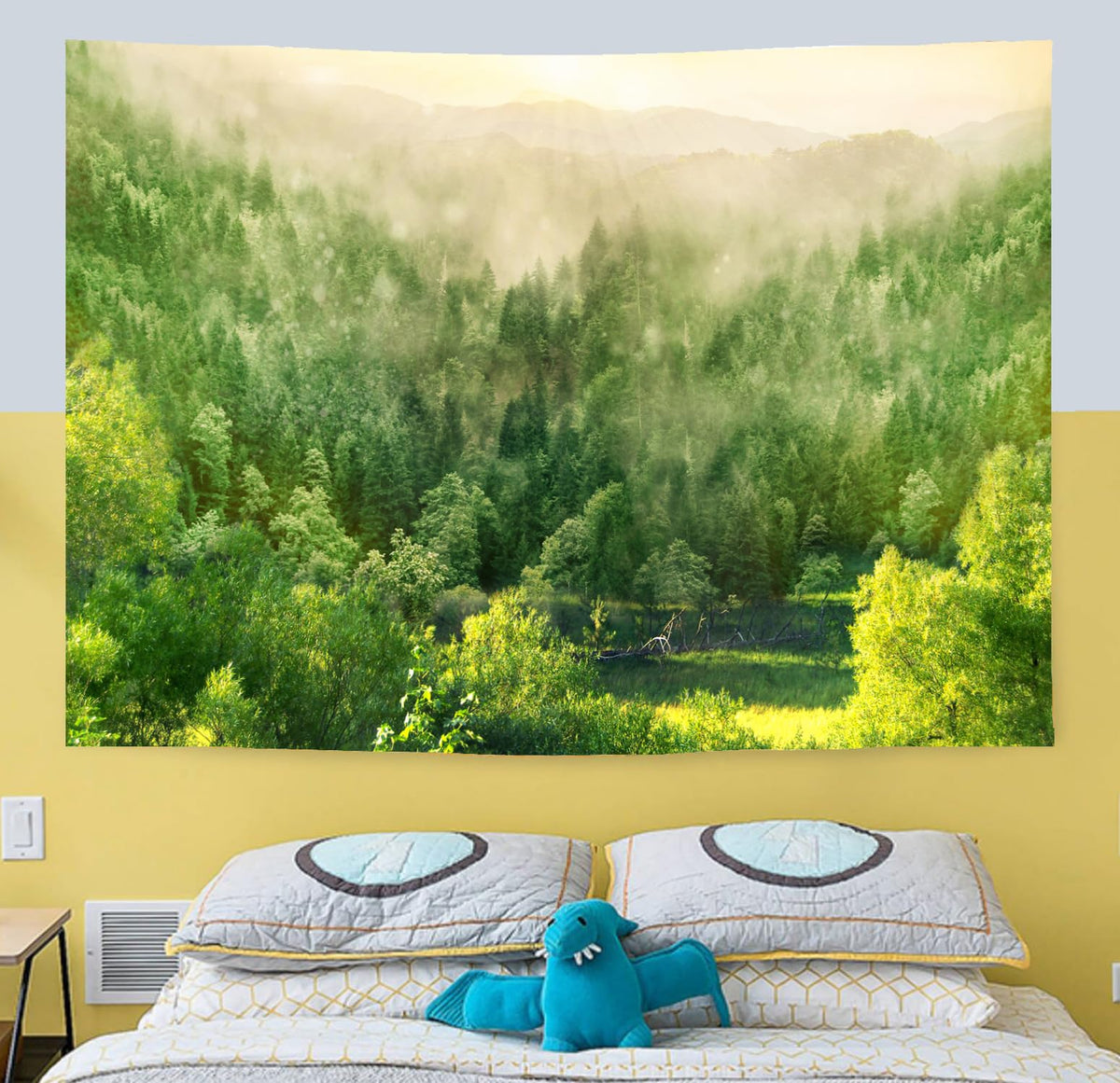 Misty Mountain Forest Tapestry (Mist Forest / 79"L x 59"W)