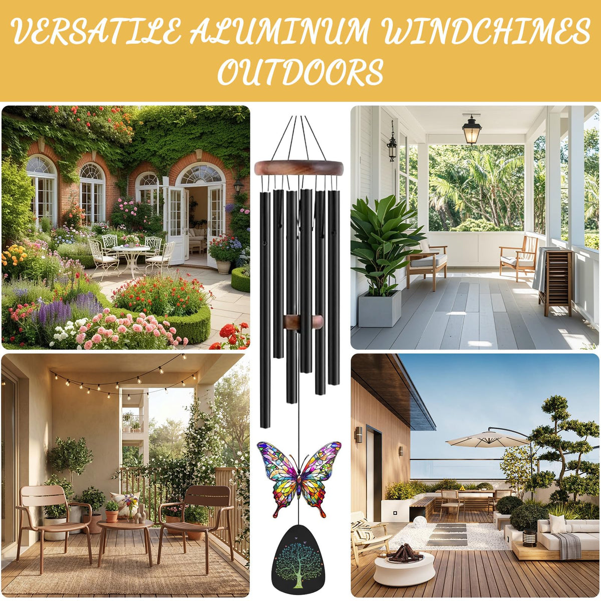 Wind Chimes for Outside (36")