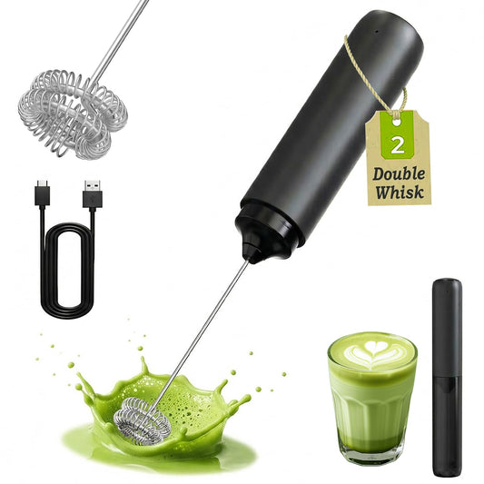 Electric Matcha whisk (Black)
