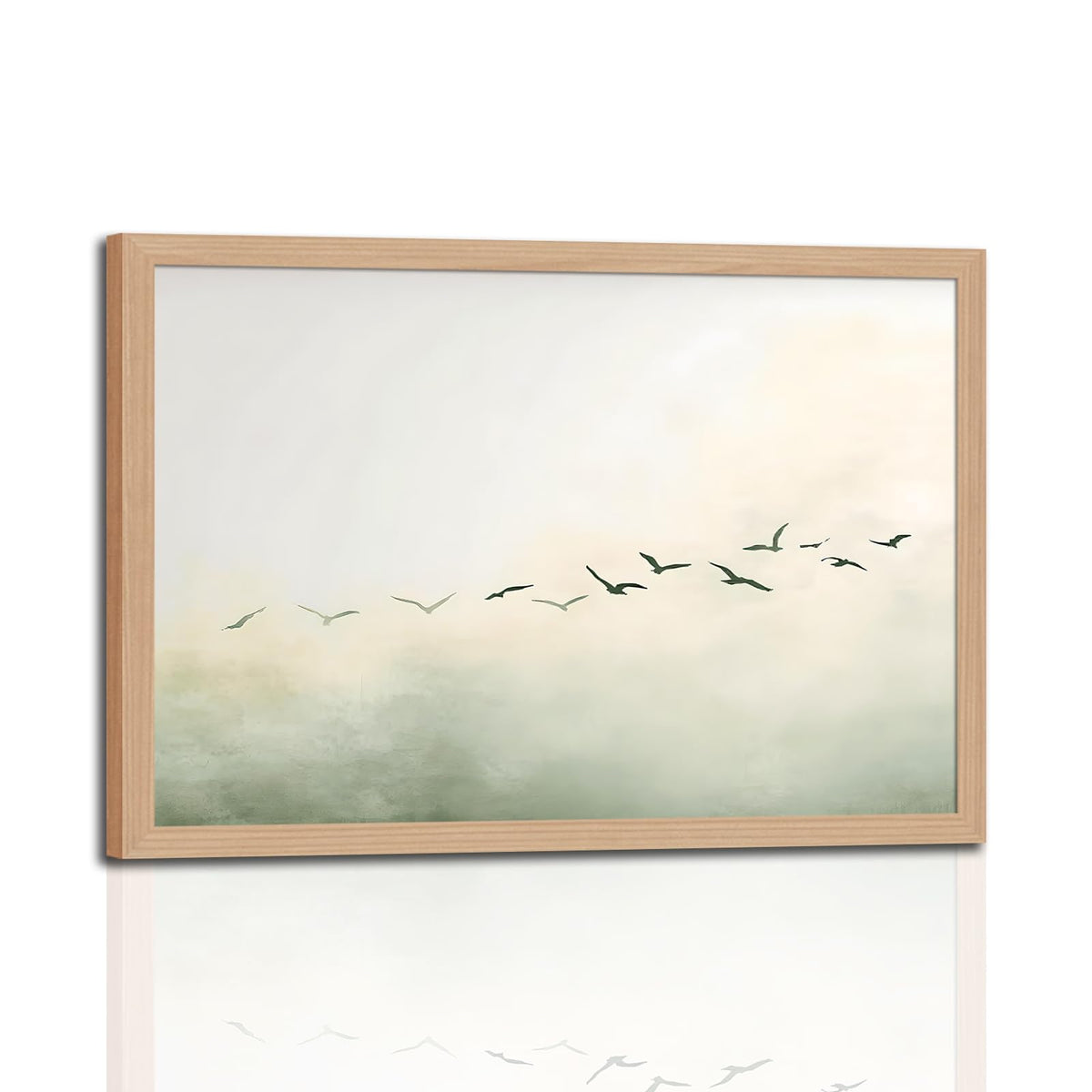 Minimalist Bird Wall Art (Littlebird / 16"L x 24"W)
