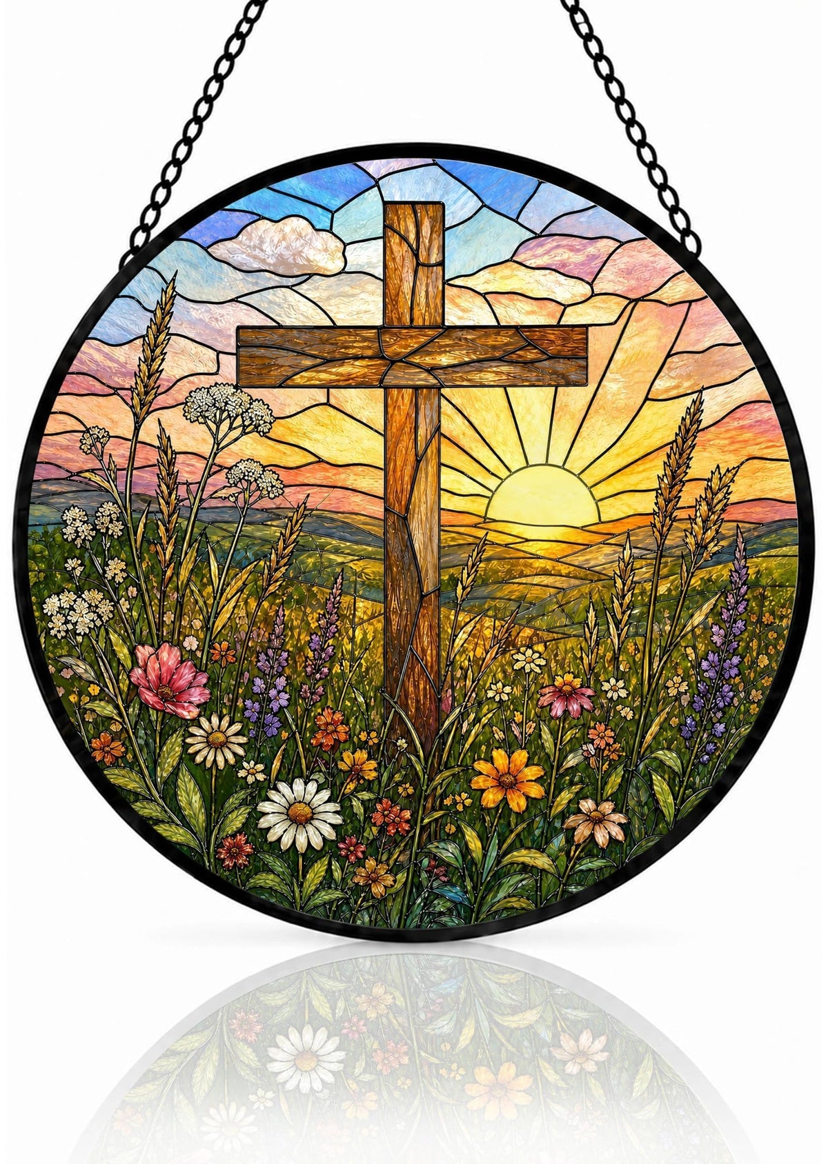 Birthday Gifts for Men for Dad Grandpa Him Husband Papa (Cross / 7.8 x 7.8 IN)