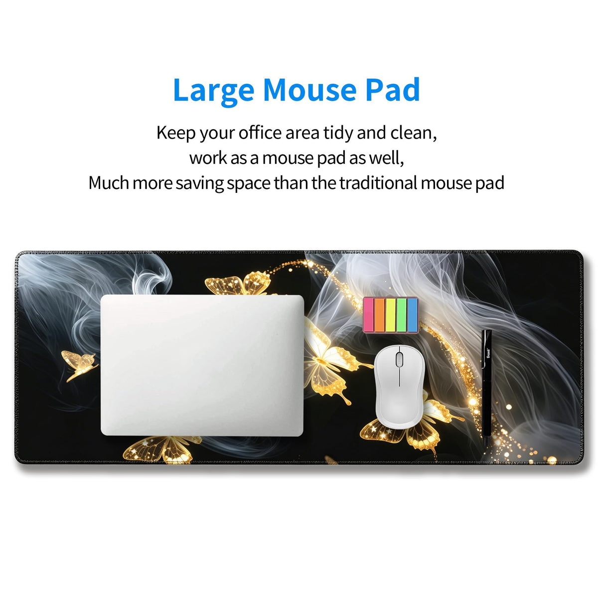 Gold Butterfly Mouse Pad (Gold Butterfly)