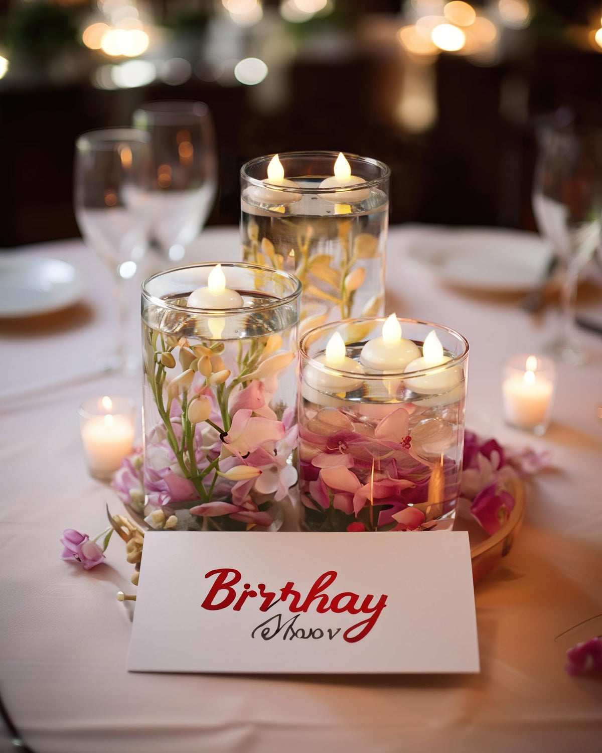 Flameless Floating Candles (Warm White (24Pack))