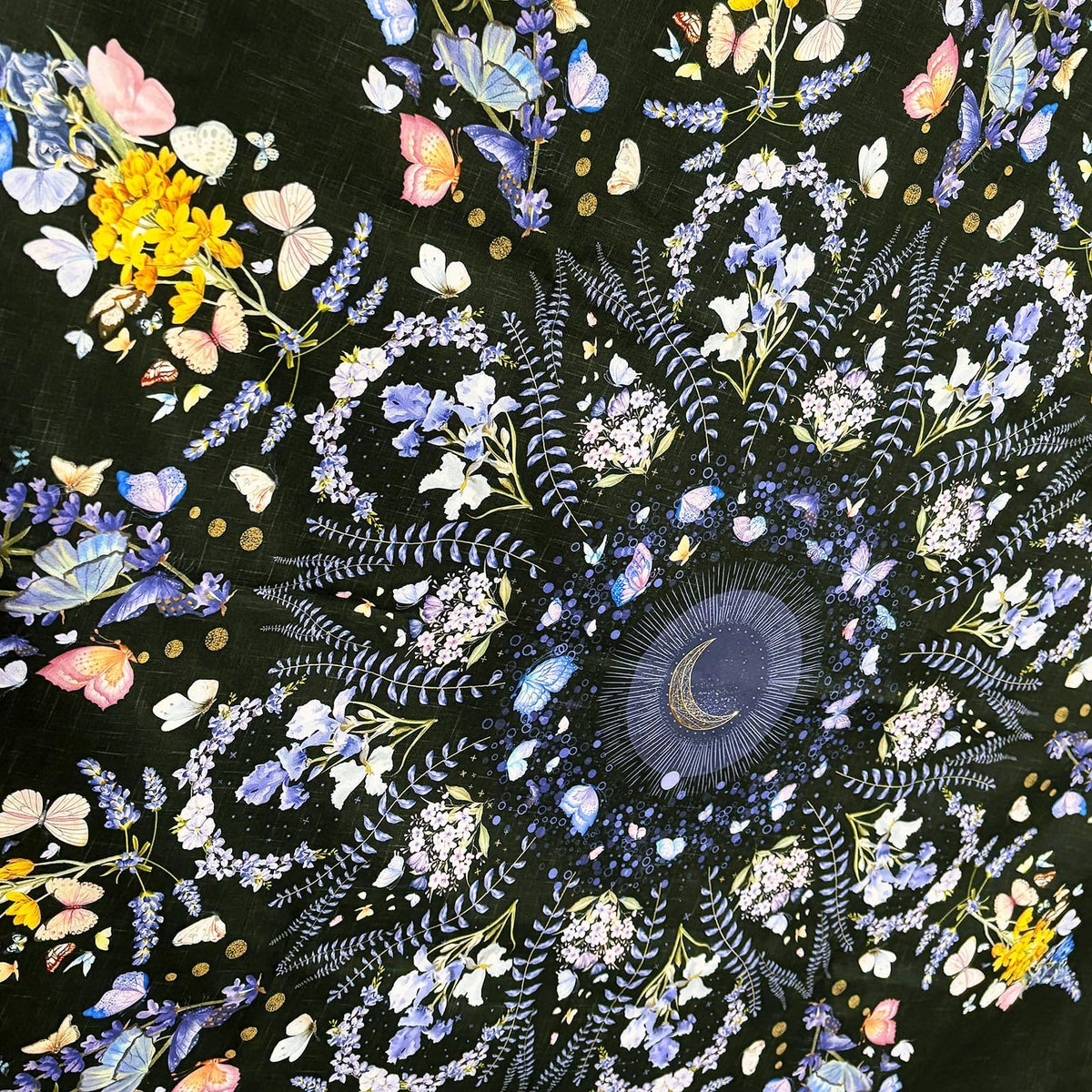 Floral Tapestry Wall Hanging Cute (47.2"L x 34.8"W / Purple)