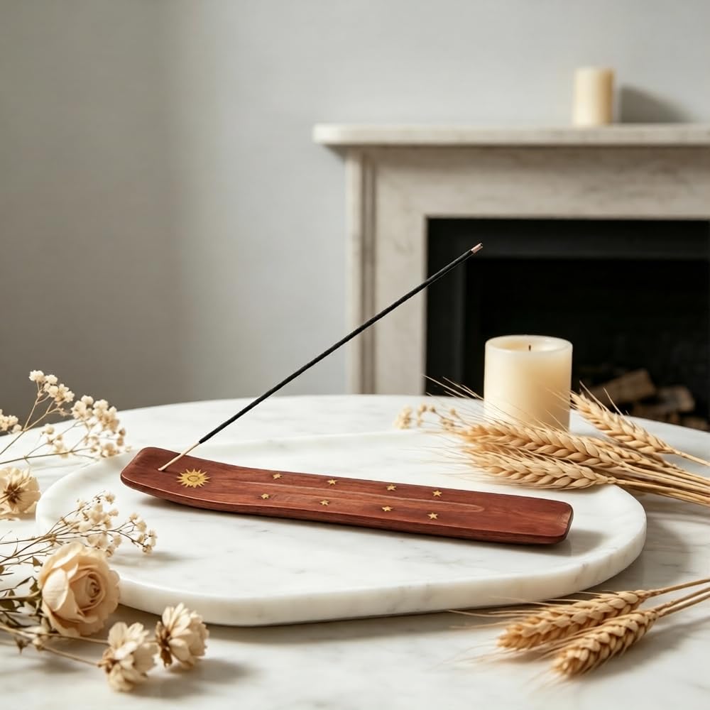 Set of 6 Wooden Incense Holders (Color-s / 6 counts)
