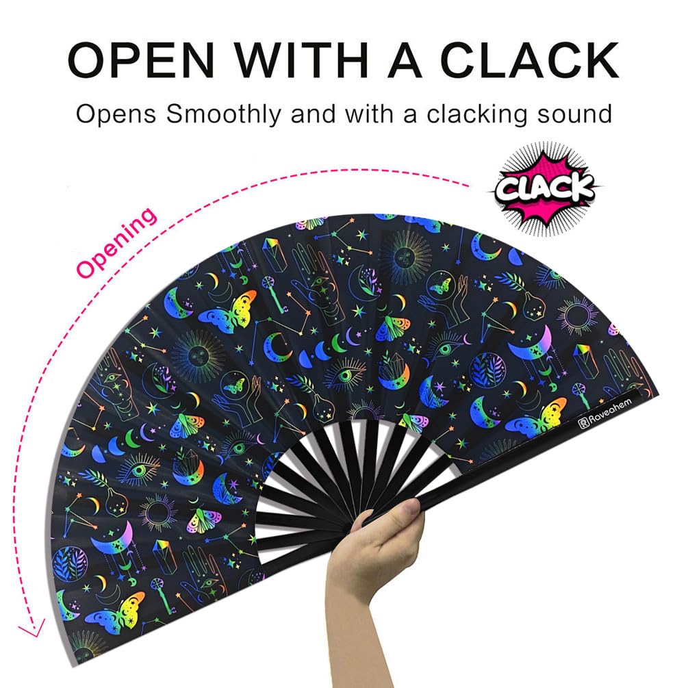 Large Folding Fan (Moth Glimmer)