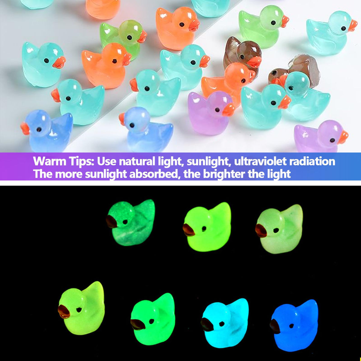 200 Pieces Fairy Garden Accessories (200 Fairy Garden Accessories, Mini Resin Duck)