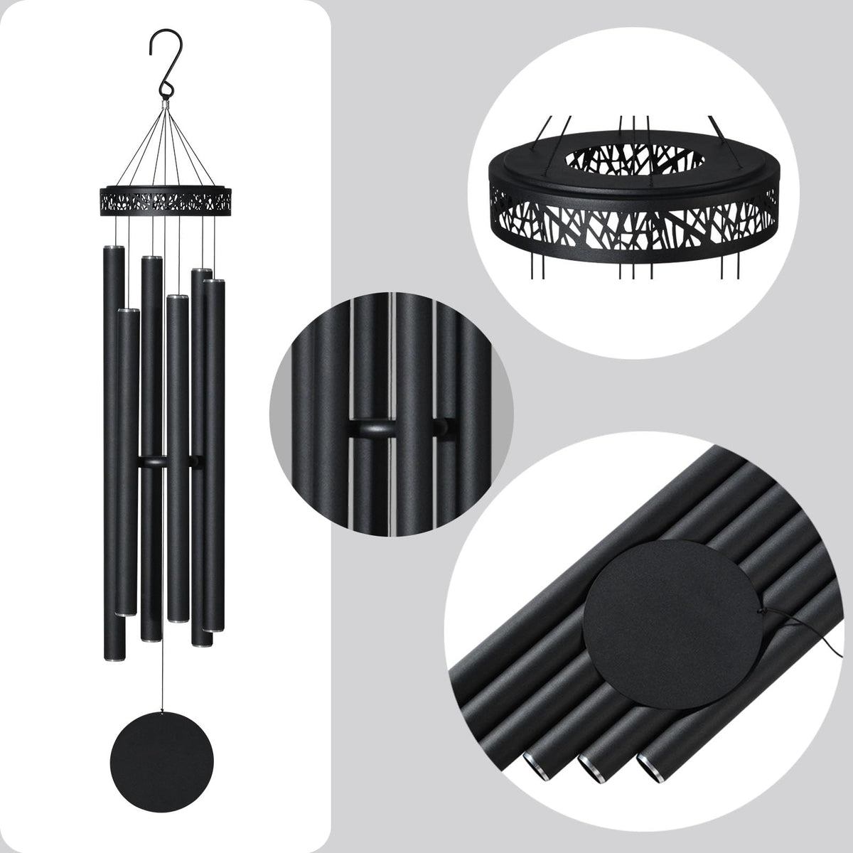 Extra Large Wind Chimes for Outside Deep Tone (60" ExtraLarge)
