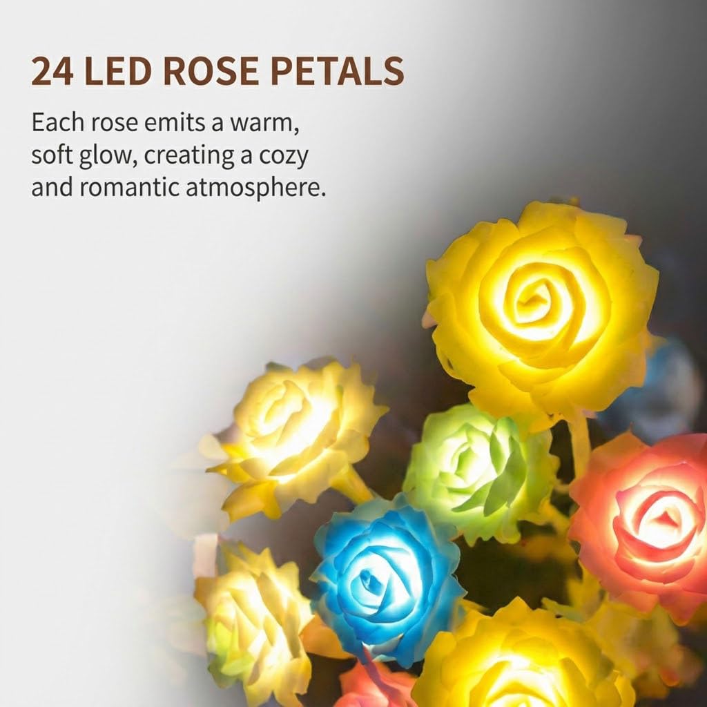 Rose Flower Tree Lamp (Red)