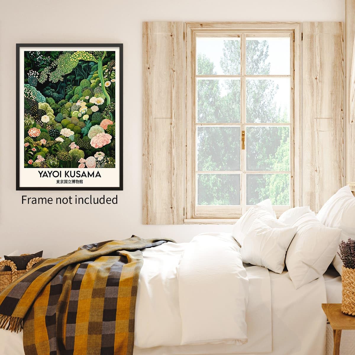 Yayoi. Kusama Wall Art (Unframed / Japanese Art 006 / 14"L x 11"W)