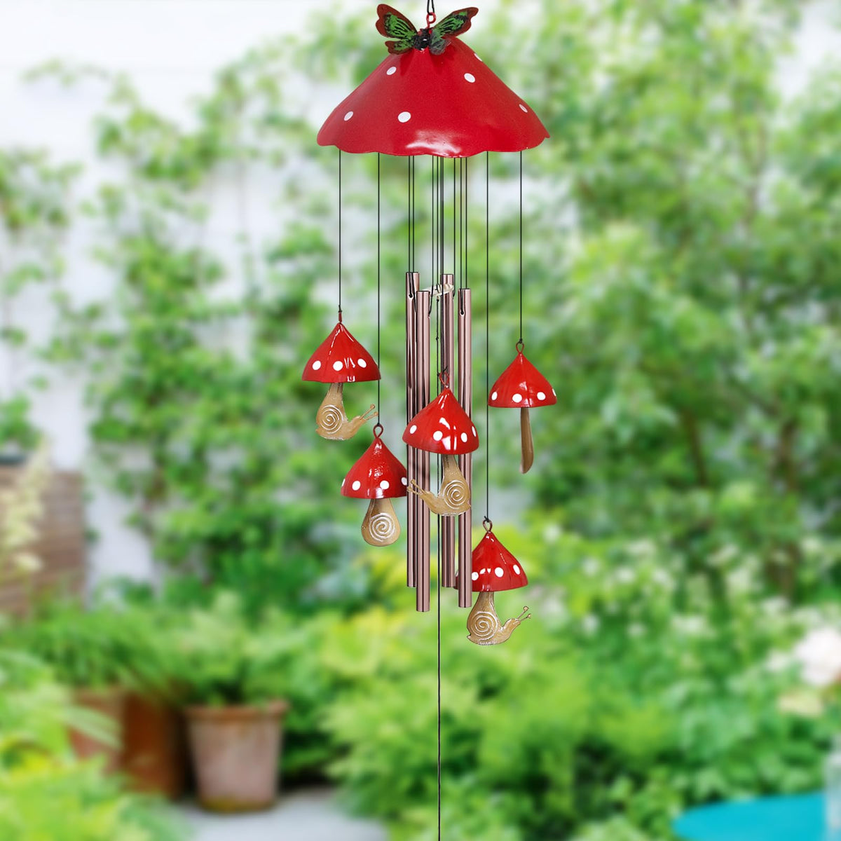 Wind Chimes for Outside (red)