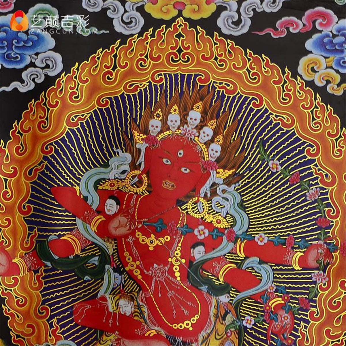 Kurukulla Thangka (Kurukulla / 25.2"L x 18.5"W)