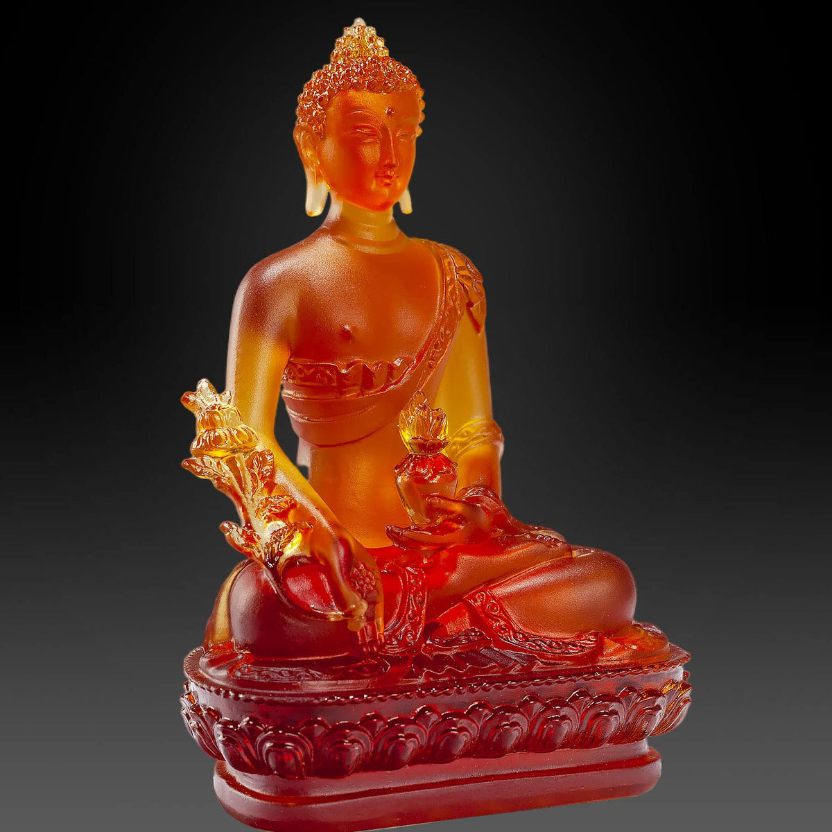 Tibetan Medicine Buddha Statue (Brown)