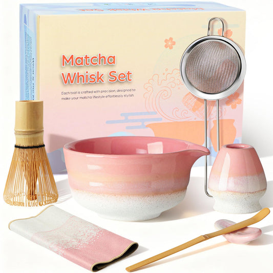 Matcha Whisk Set (Pink)
