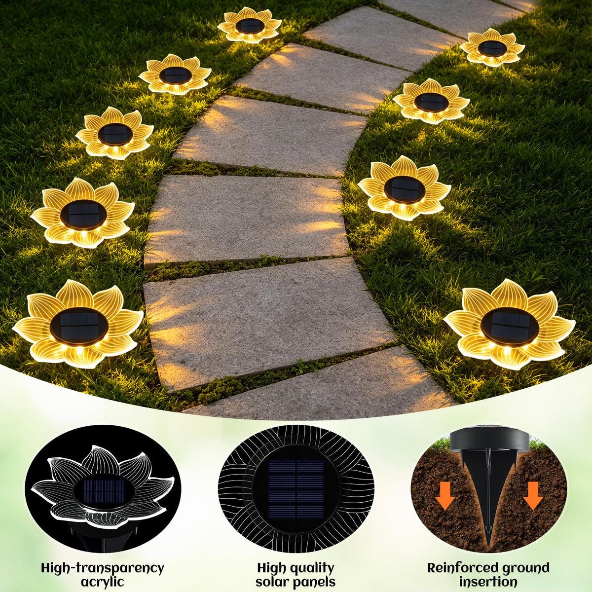 Solar Flower Shaped In (sunflower)
