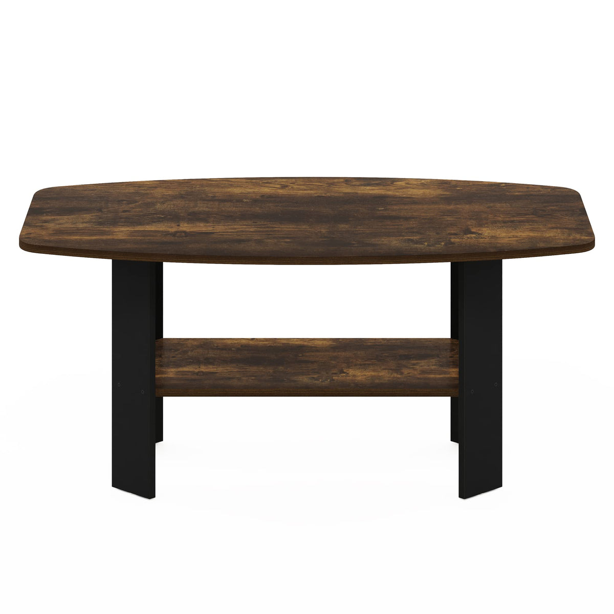 Simple Design 2 (Amber Oak/Black / 2-Tier Open Shelf)