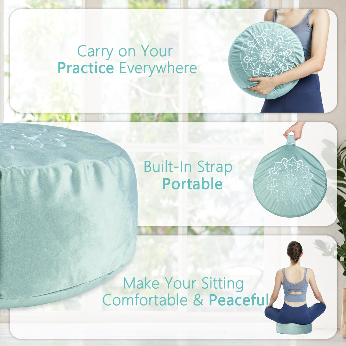 Meditation Cushion (Tranquil Night & Day)