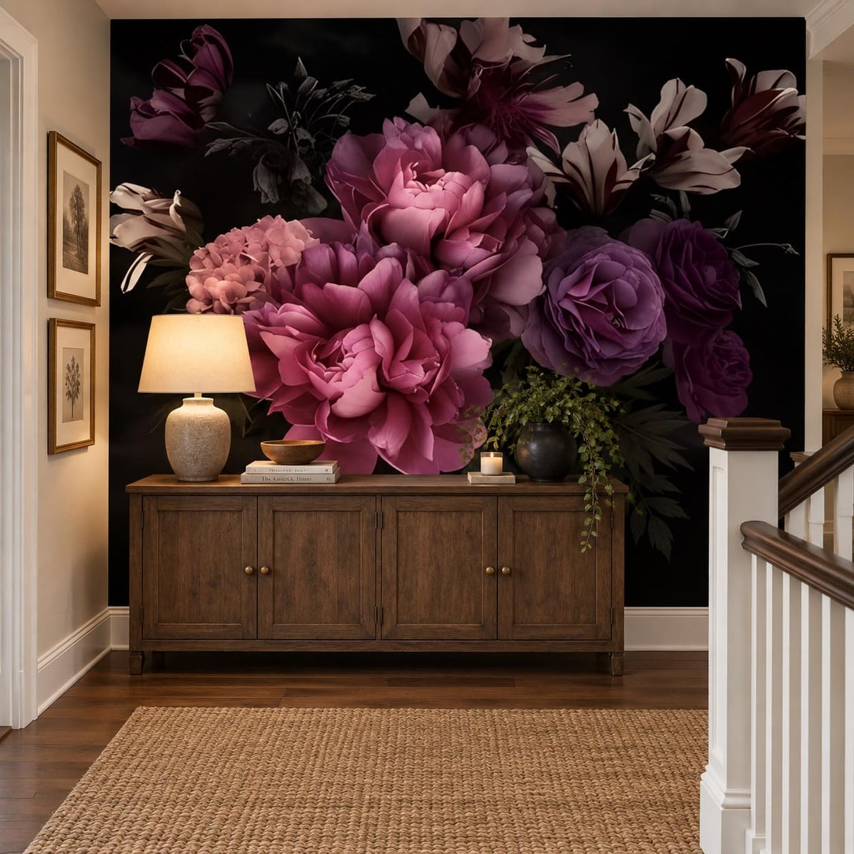 Peel Stick Wall Mural Wallpaper Floral 137"x96" Decor A06 (A06 / 137" x 96")