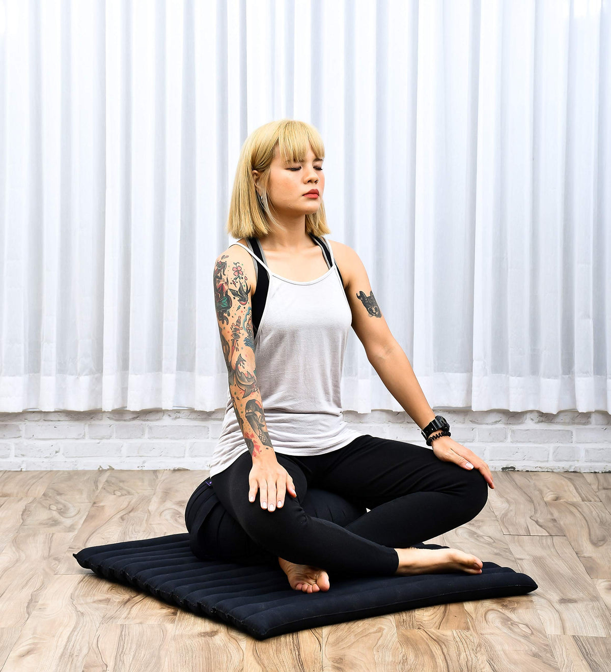Meditation Cushion Set (Cl02 - Black)