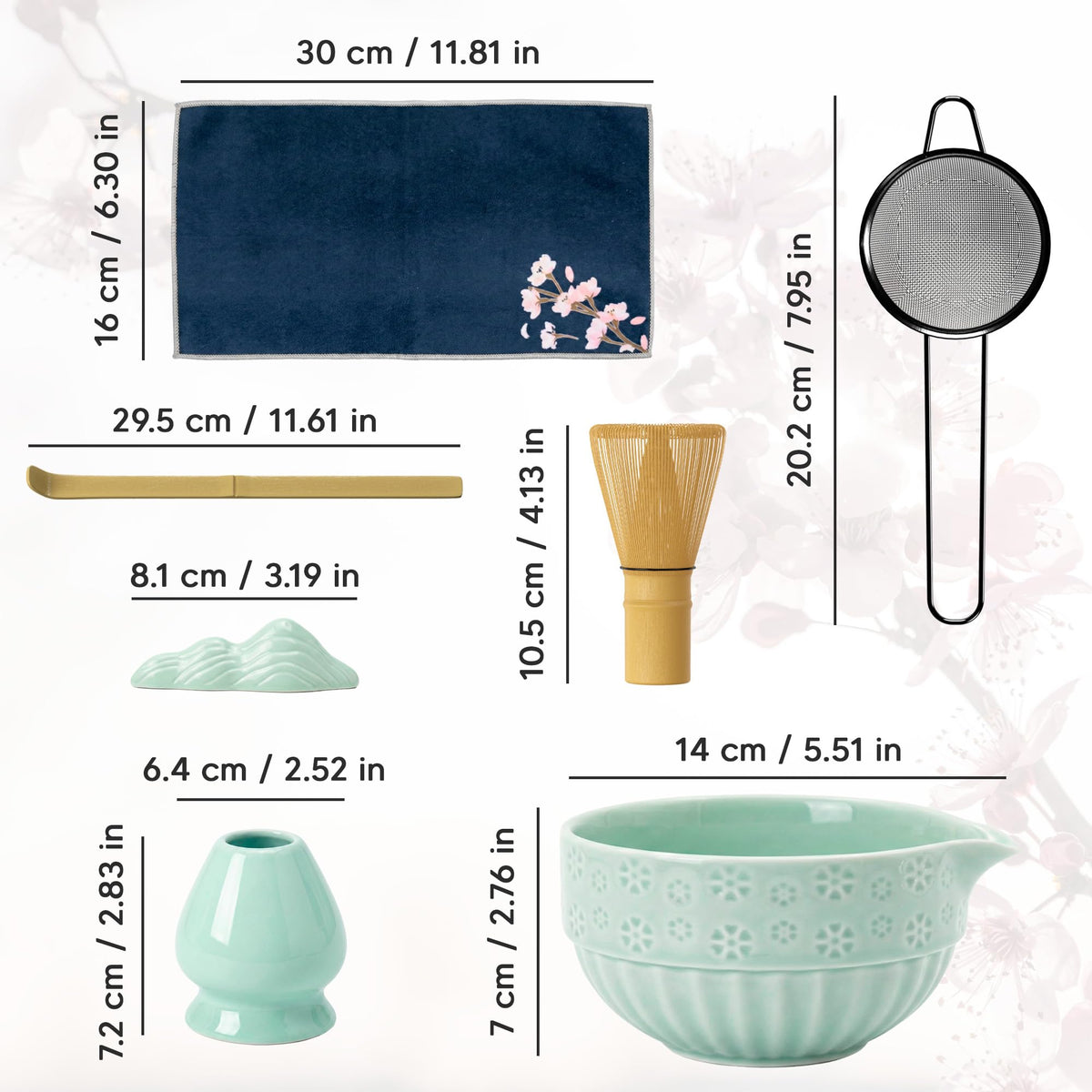 Matcha Set Ceramic Kit with Bowl (Green)