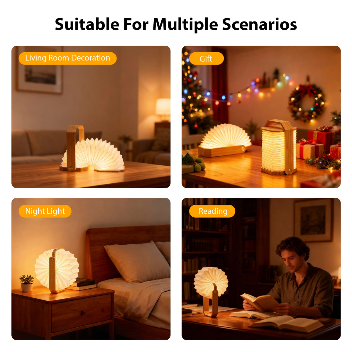 Unique Gifts Japanese Paper Lantern Lamp (Bamboo)
