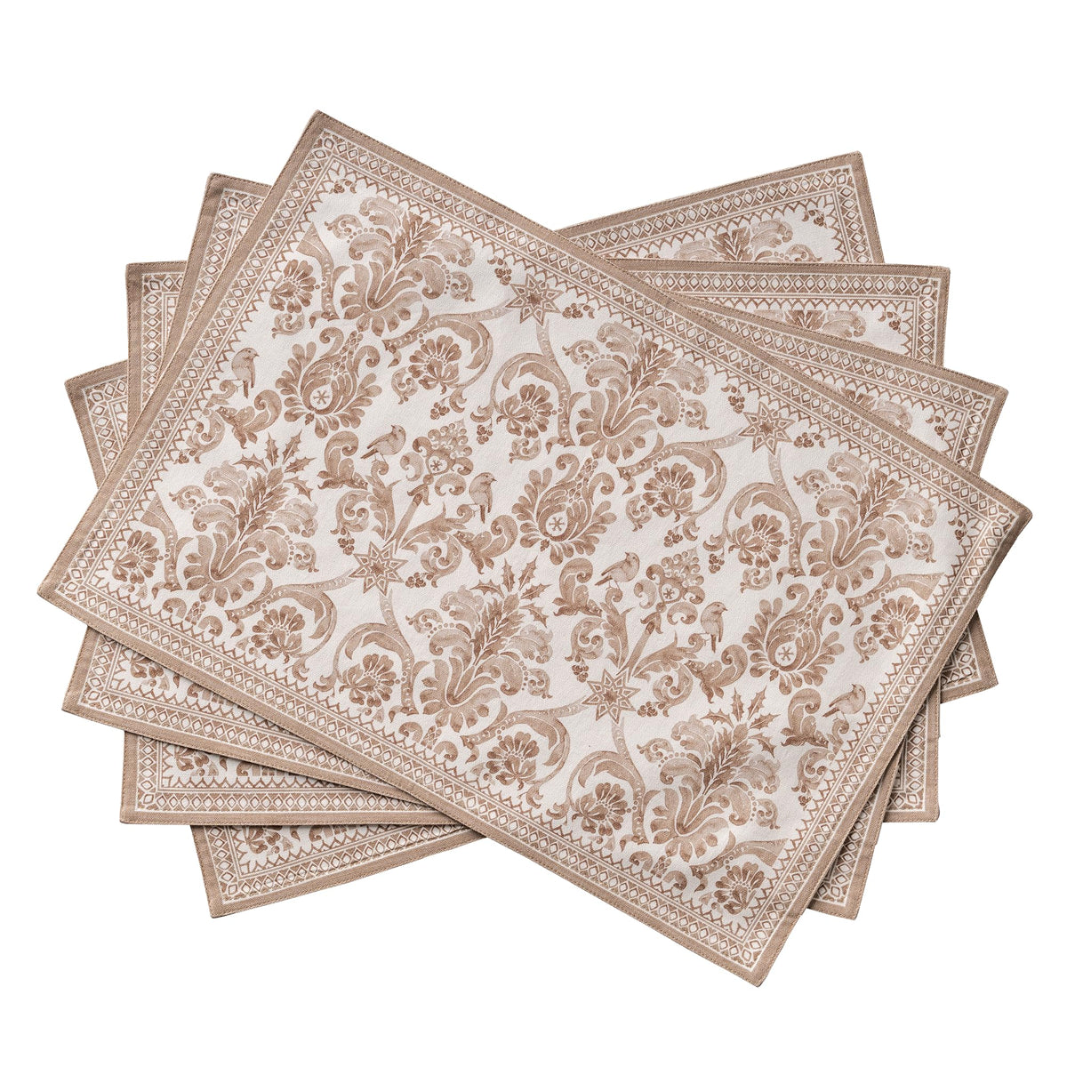 Placemats Set of 4 Reusable 100% Cotton (132 - Allure / 13" X 19" (Pack of 4))
