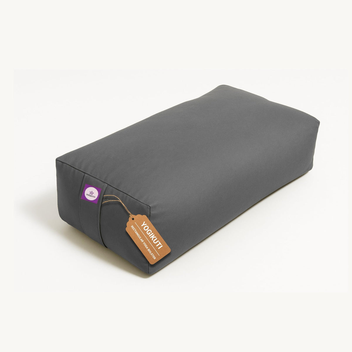 Cotton Filled Rectangular Bolster for Iyengar Yoga (Grey)