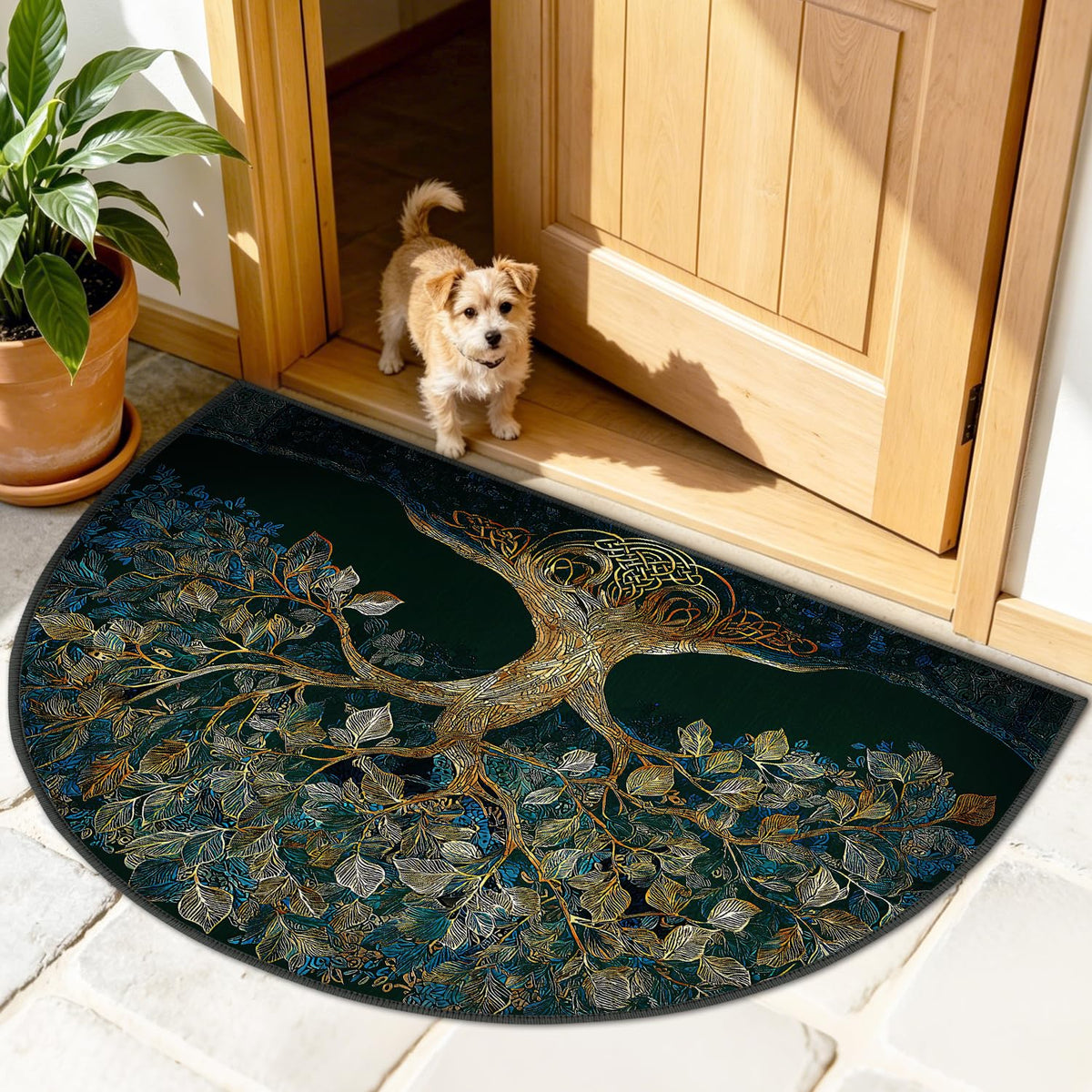 Semicircular Entrance Door Mat 24" x 36" (#34 / 2' x 3' (Semicircular))