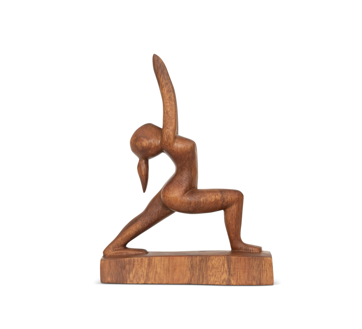 8" Wooden Handmade Abstract Sculpture Art Decorative Home Decor Handcrafted Figurine Accent Decoration Artwork Hand Carved (High Lunge)