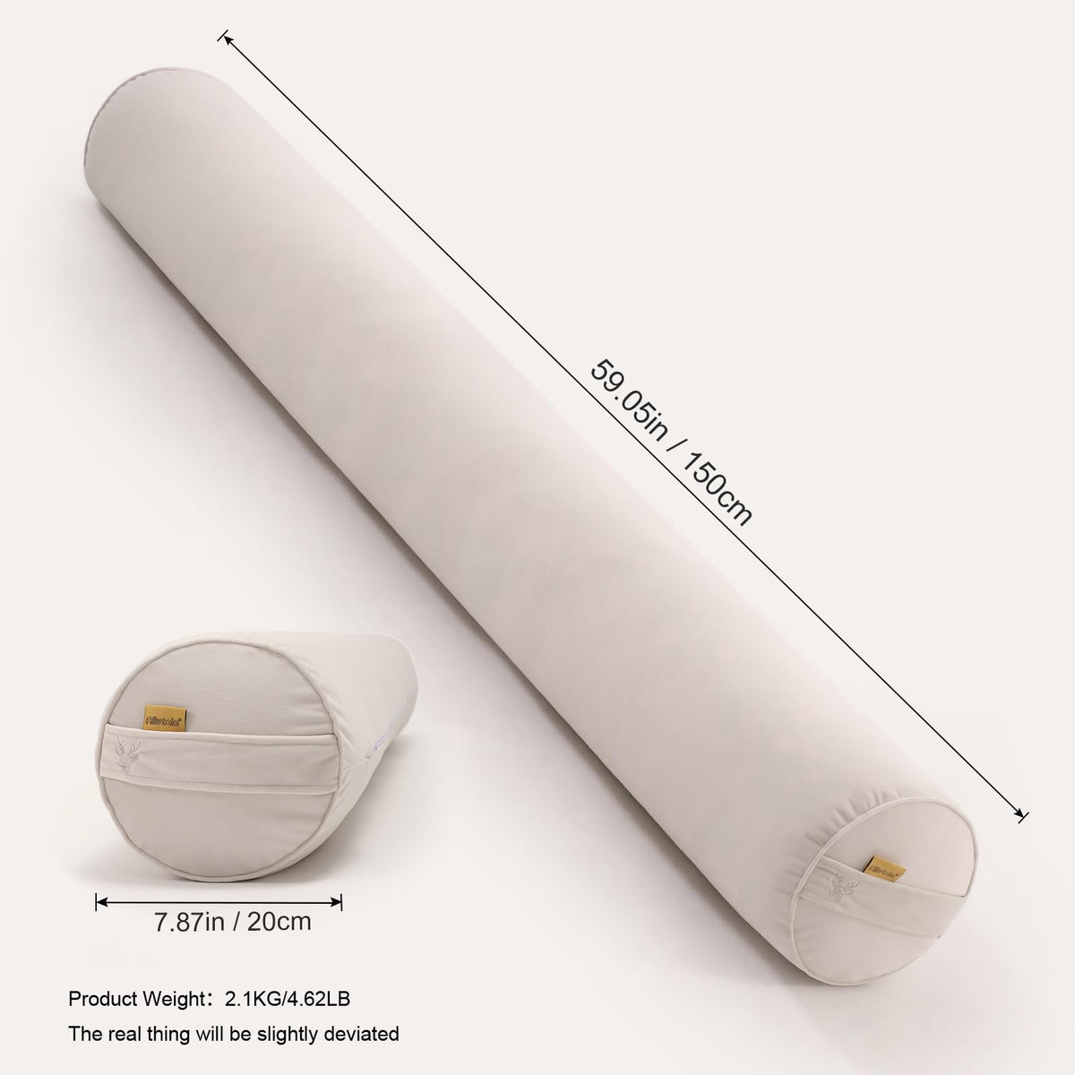 Body Pillow for Adults (Misty White / 59"*7.87")