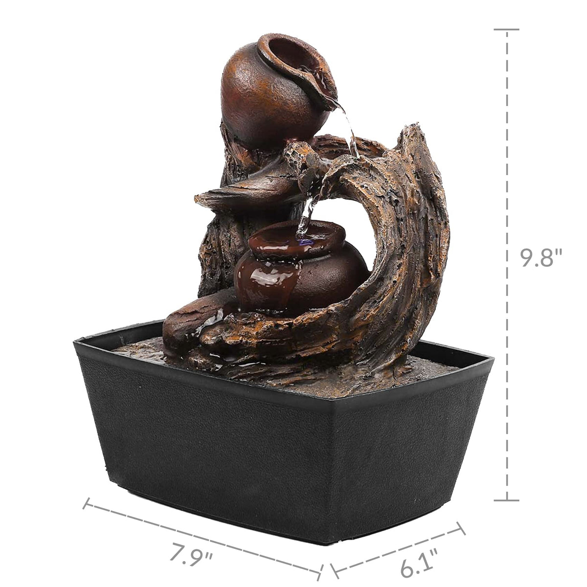 Resin Trunk with jar (Brown)