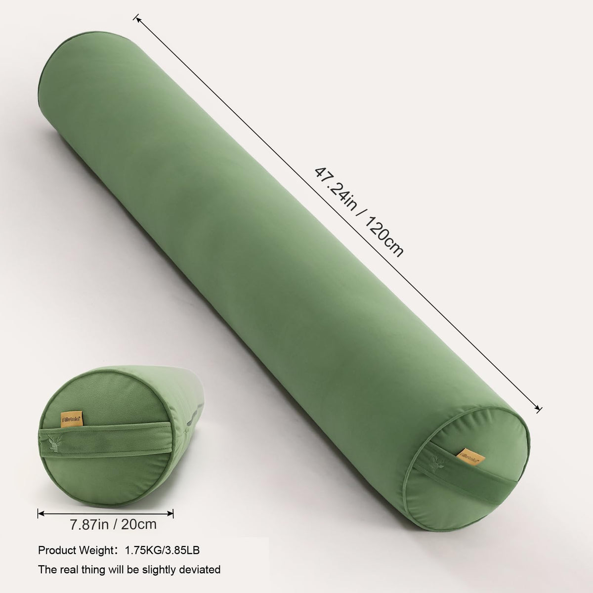 Body Pillow for Adults (Olive Green / 47.24"*7.87")