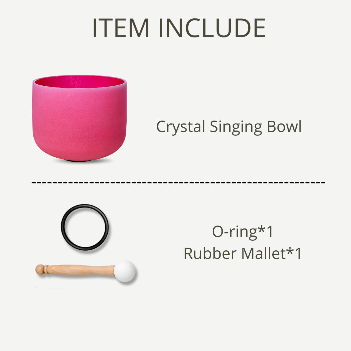 Crystal Singing Bowl 12 Inch Red C Note 432Hz (Red 12 Inch C)