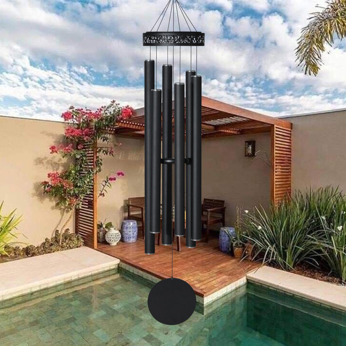48" Large Wind Chimes for Outside Deep Tone (48" Large)