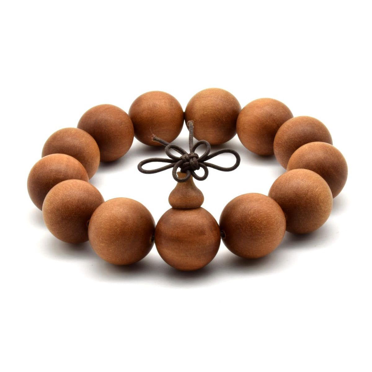 Unisex Teak Wood Prayer Beads Buddha Buddhist Beads Necklace Bracelet Bead (18mm x 13 beads)