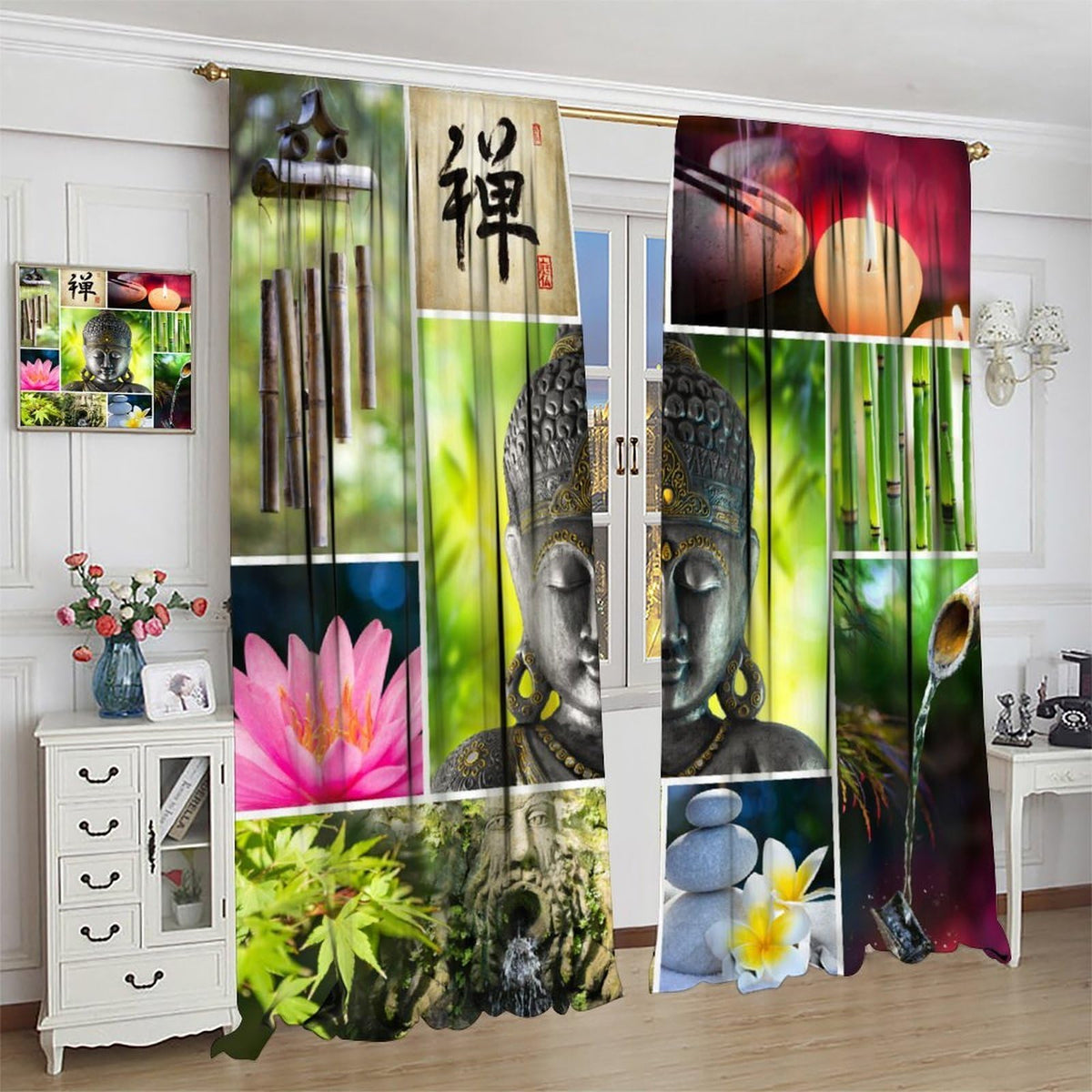 Zen Blackout Curtains (26"W x 84"L (Pack of 2) / Zen-17)