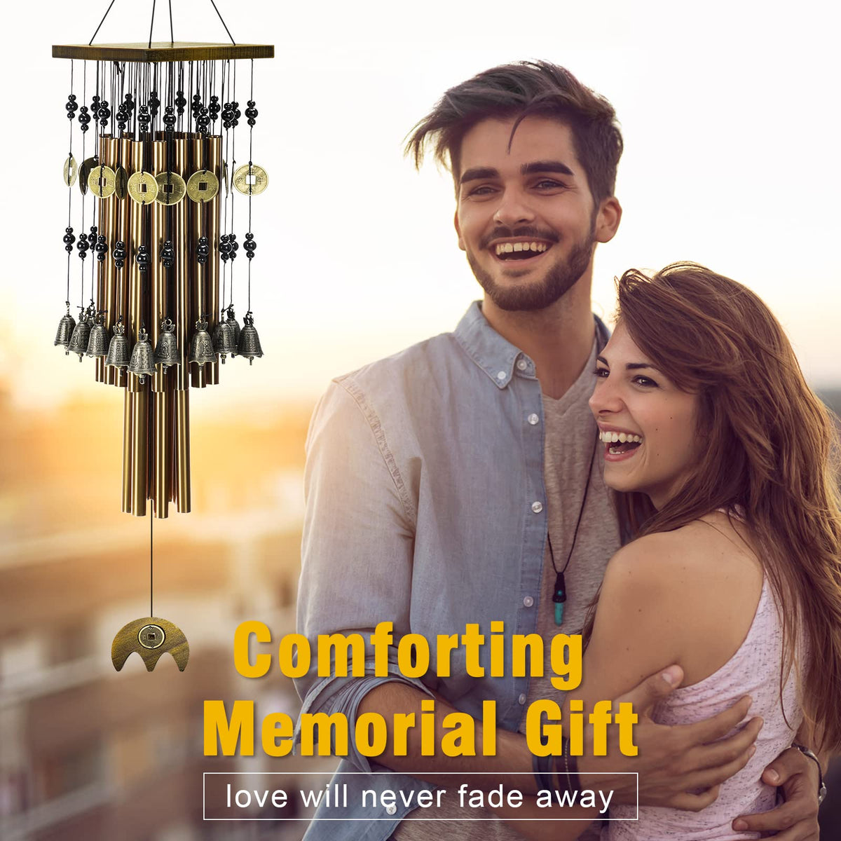30" Metal Memorial Wind Chimes (30" 24Tubes)