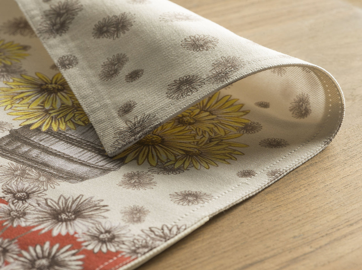 Placemats Set of 4 Reusable 100% Cotton (041 - Bagatelle / 13" X 19" (Pack of 4))