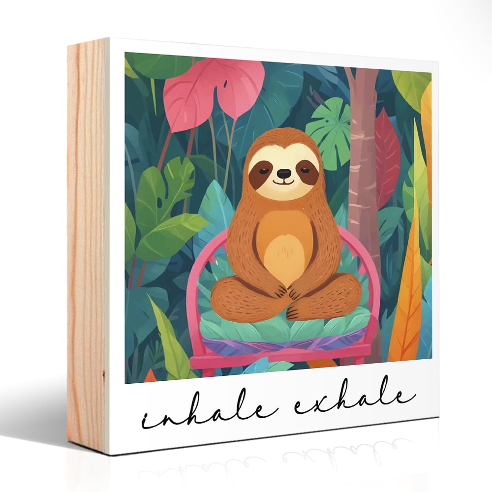 Sloth Lover Wooden Box Sign (Multi1)