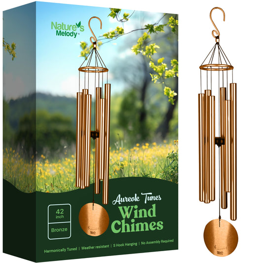 Nature’s Melody Aureole Tunes Wind Chimes (42" / Bronze)