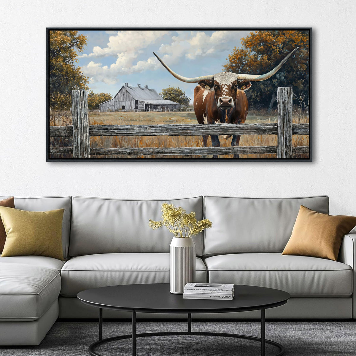 Rustic Wall Decor Poster 48x24 Inches (Brown-1 / 48"L x 24"W)