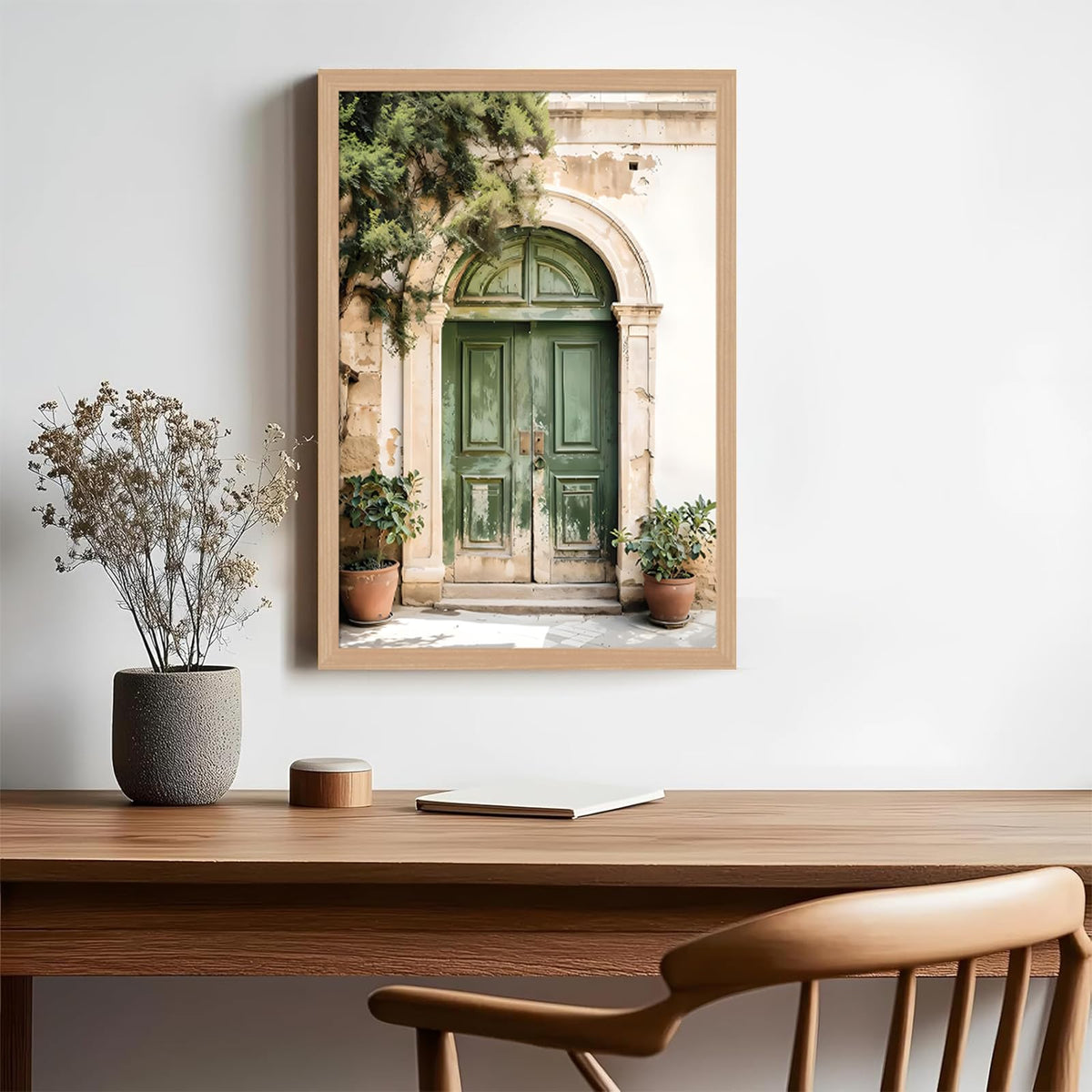 Mallorca Green Door Wall Art (Window / 12"L x 16"W)