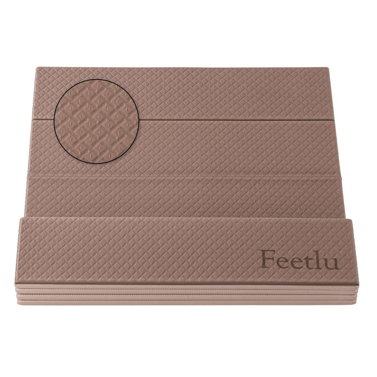 Original Foldable Yoga Mat (Mocha Bisque + Ivory Cream / 24" x 72" x 1/4")