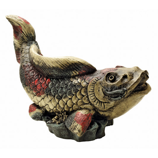 Showa Asian Koi Spitter Piped Statue (Showa Asian Koi Spitter Piped)