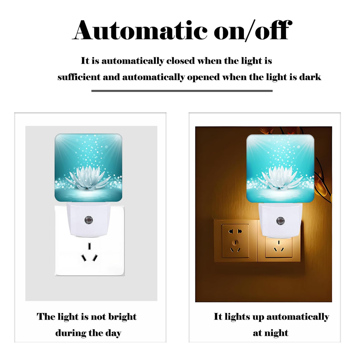 Sparkle Blue Zen Lotus Flower Night Light (Sparkle Blue Zen Lotus Flower)